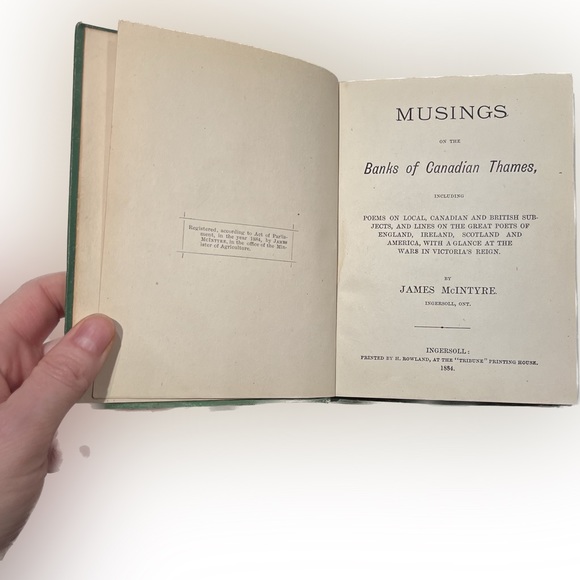 1884 “Musings on the Banks of Canadian Thames” by James McIntyre - Picture 3 of 3